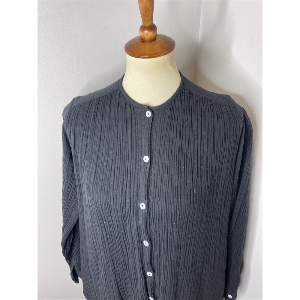 Mille Jasmine Dress in Black Double Gauze Mille Small S - Picture 7 of 10